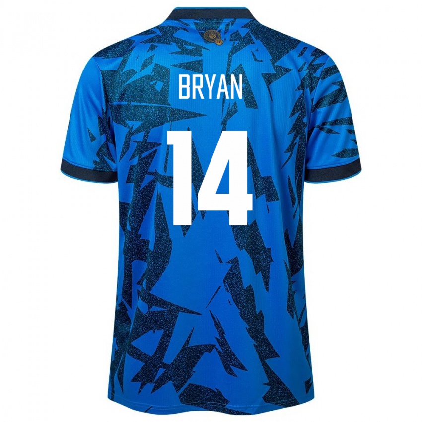 Kinder El Salvador Bryan Vásquez #14 Blau Heimtrikot Trikot 24-26 T-Shirt