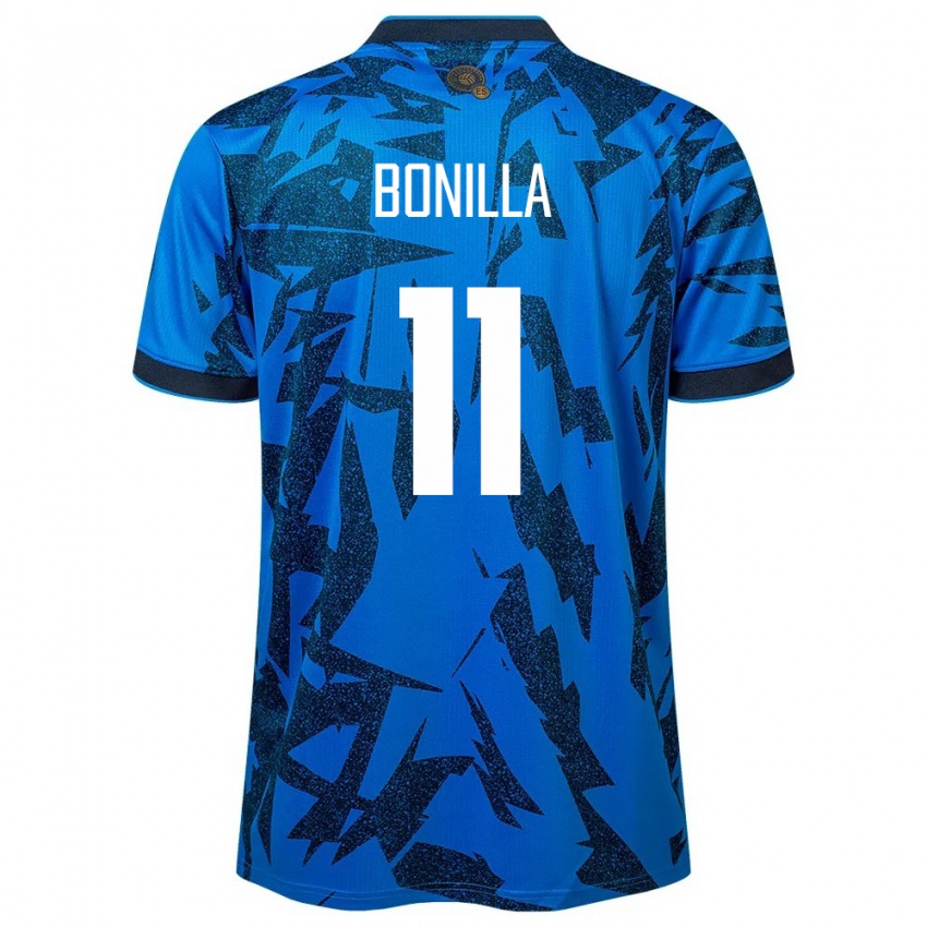 Kinder El Salvador Jarell Bonilla #11 Blau Heimtrikot Trikot 24-26 T-Shirt