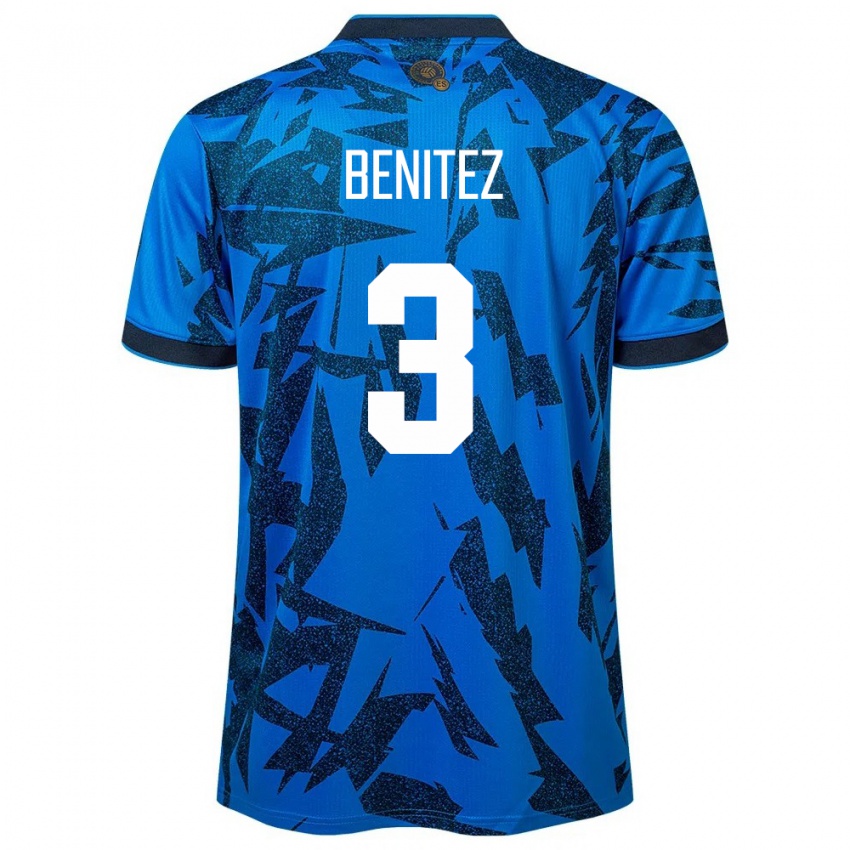 Kinder El Salvador Carolina Benitez #3 Blau Heimtrikot Trikot 24-26 T-Shirt