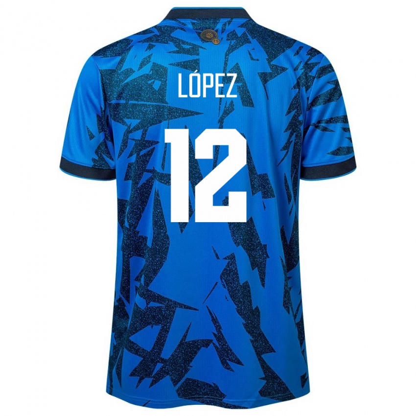 Kinder El Salvador Abigaíl López #12 Blau Heimtrikot Trikot 24-26 T-Shirt