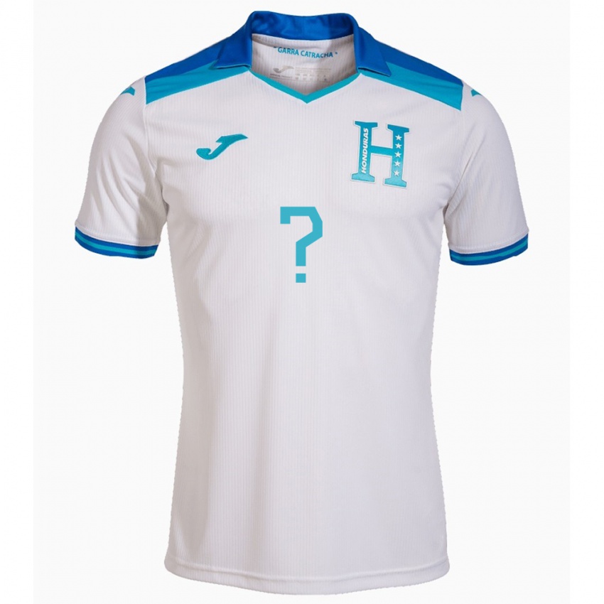 Kinder Honduras Ihren Namen #0 Weiß Heimtrikot Trikot 24-26 T-Shirt