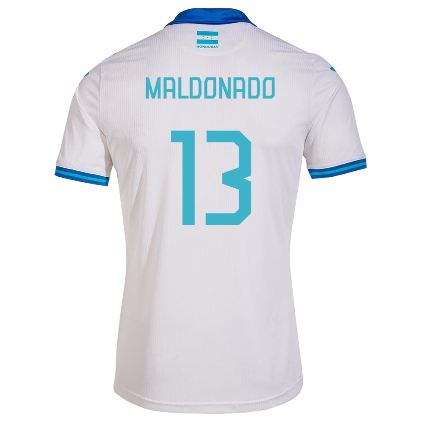 Kinder Honduras Edwin Maldonado #13 Weiß Heimtrikot Trikot 24-26 T-Shirt