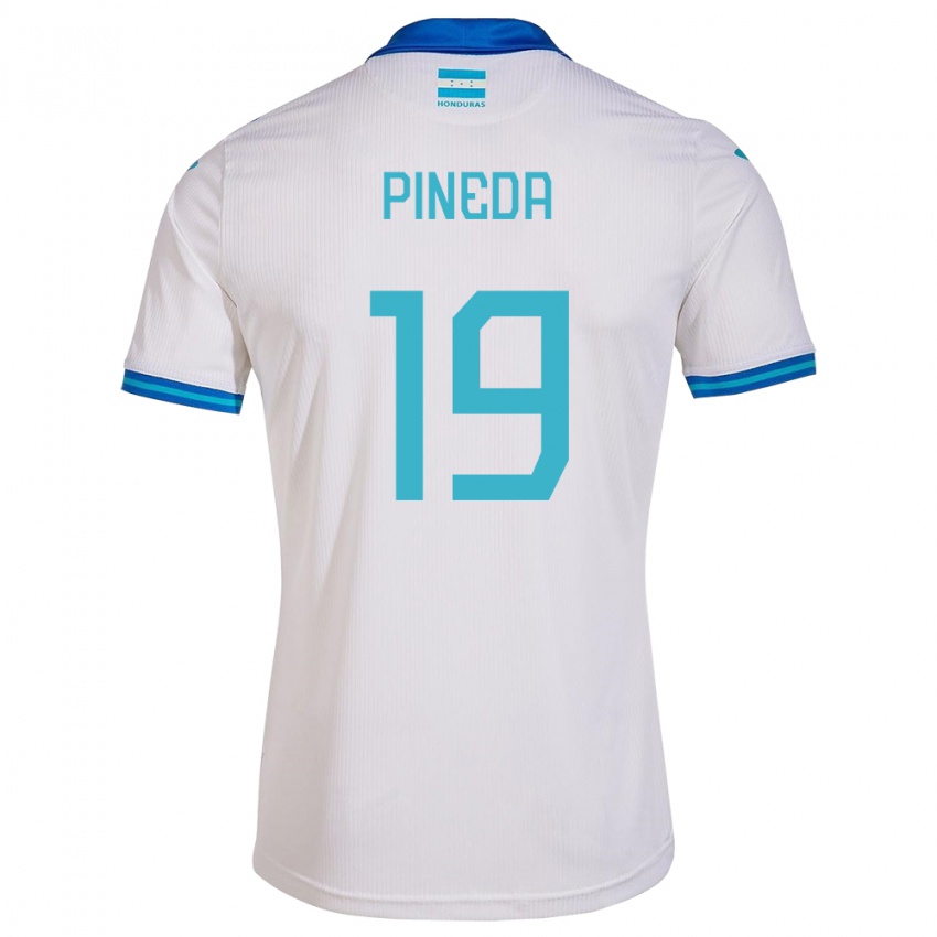 Kinder Honduras Carlos Pineda #19 Weiß Heimtrikot Trikot 24-26 T-Shirt