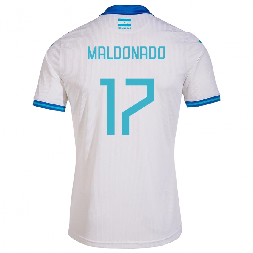 Kinder Honduras Axel Maldonado #17 Weiß Heimtrikot Trikot 24-26 T-Shirt