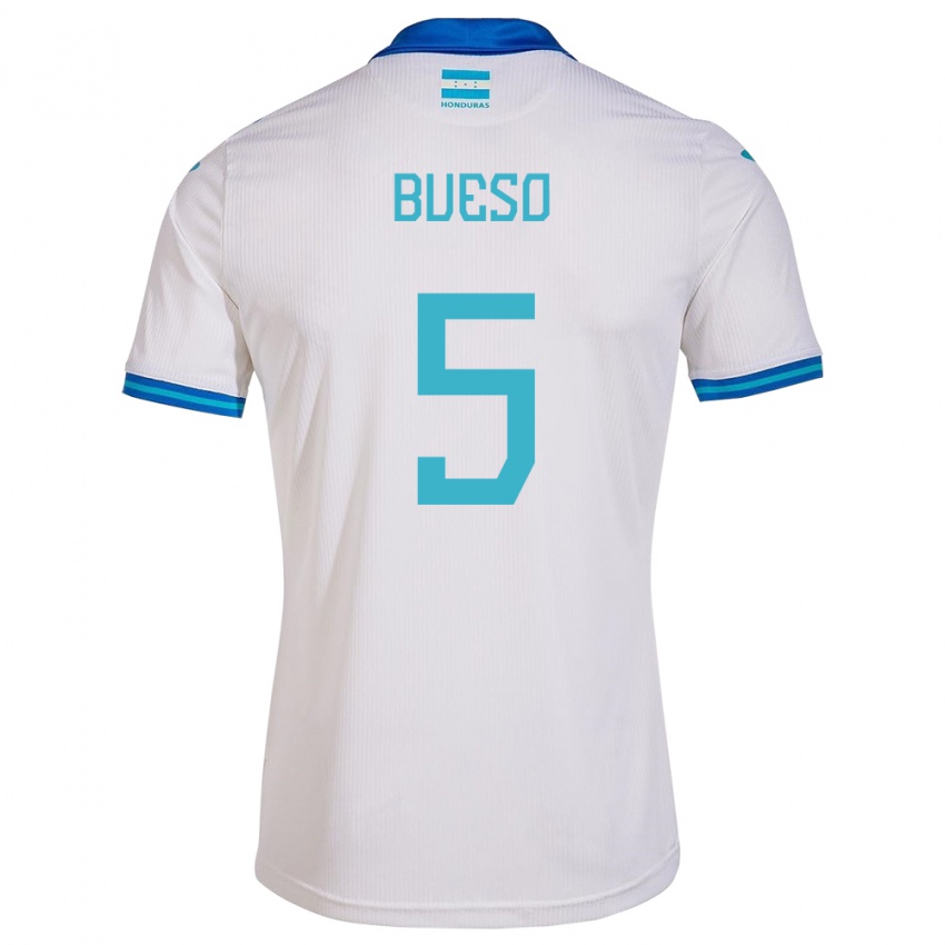 Kinder Honduras Jonathan Bueso #5 Weiß Heimtrikot Trikot 24-26 T-Shirt