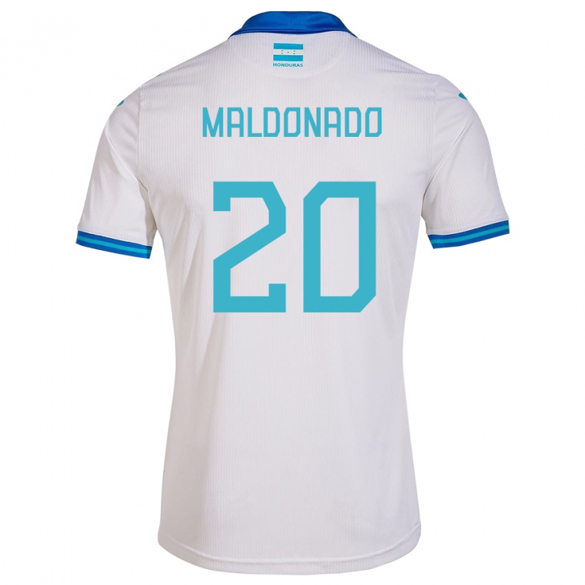 Kinder Honduras Alessandro Maldonado #20 Weiß Heimtrikot Trikot 24-26 T-Shirt