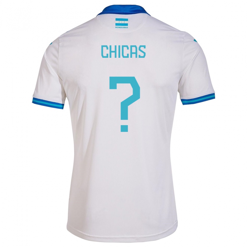 Kinder Honduras Emelly Chicas #0 Weiß Heimtrikot Trikot 24-26 T-Shirt