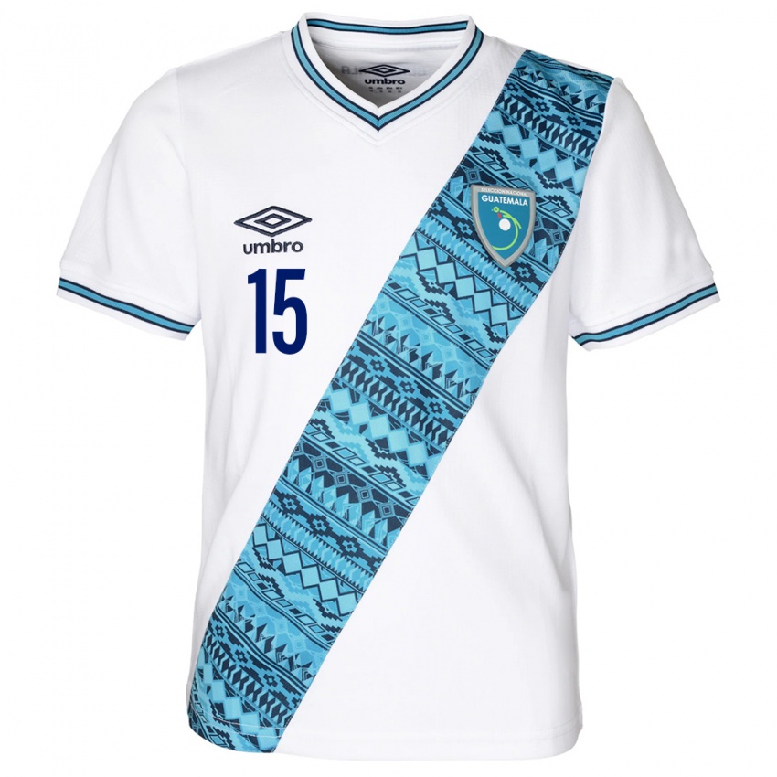 Kinder Guatemala Giselle Samayoa #15 Weiß Heimtrikot Trikot 24-26 T-Shirt