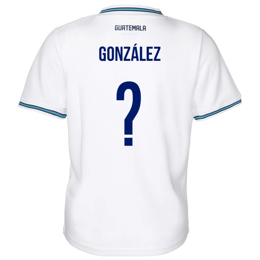 Kinder Guatemala Erick González #0 Weiß Heimtrikot Trikot 24-26 T-Shirt