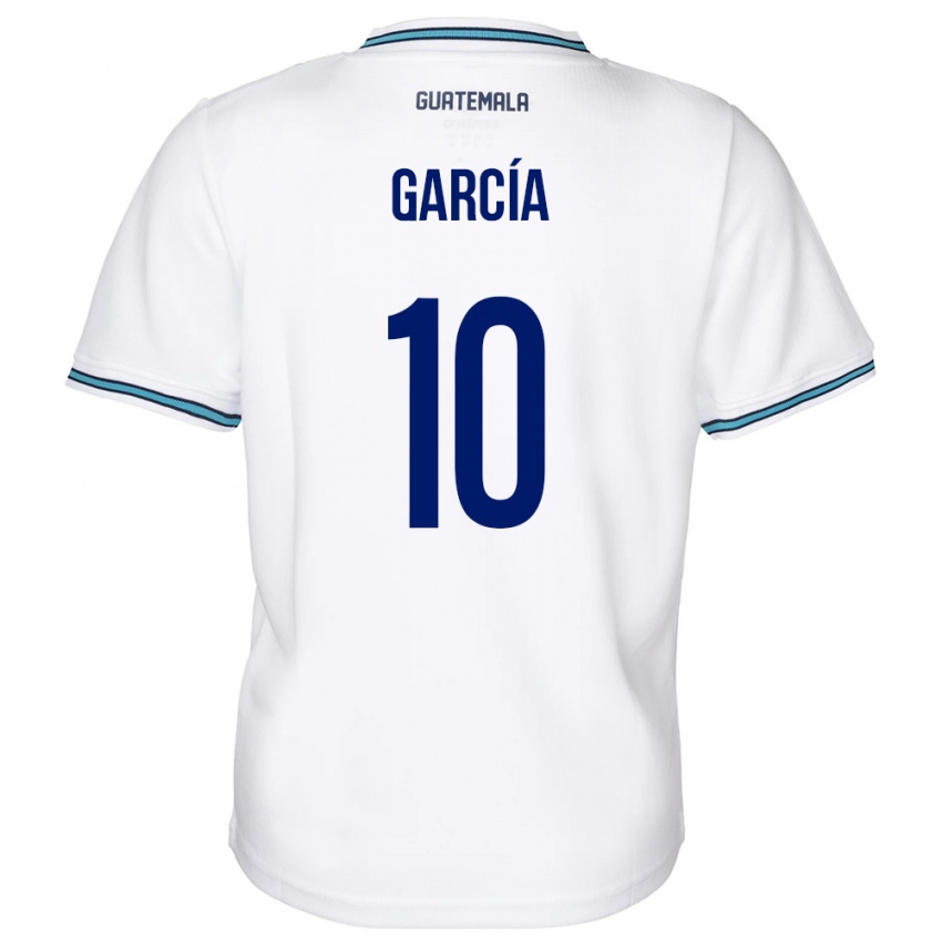 Kinder Guatemala Gabriel García #10 Weiß Heimtrikot Trikot 24-26 T-Shirt