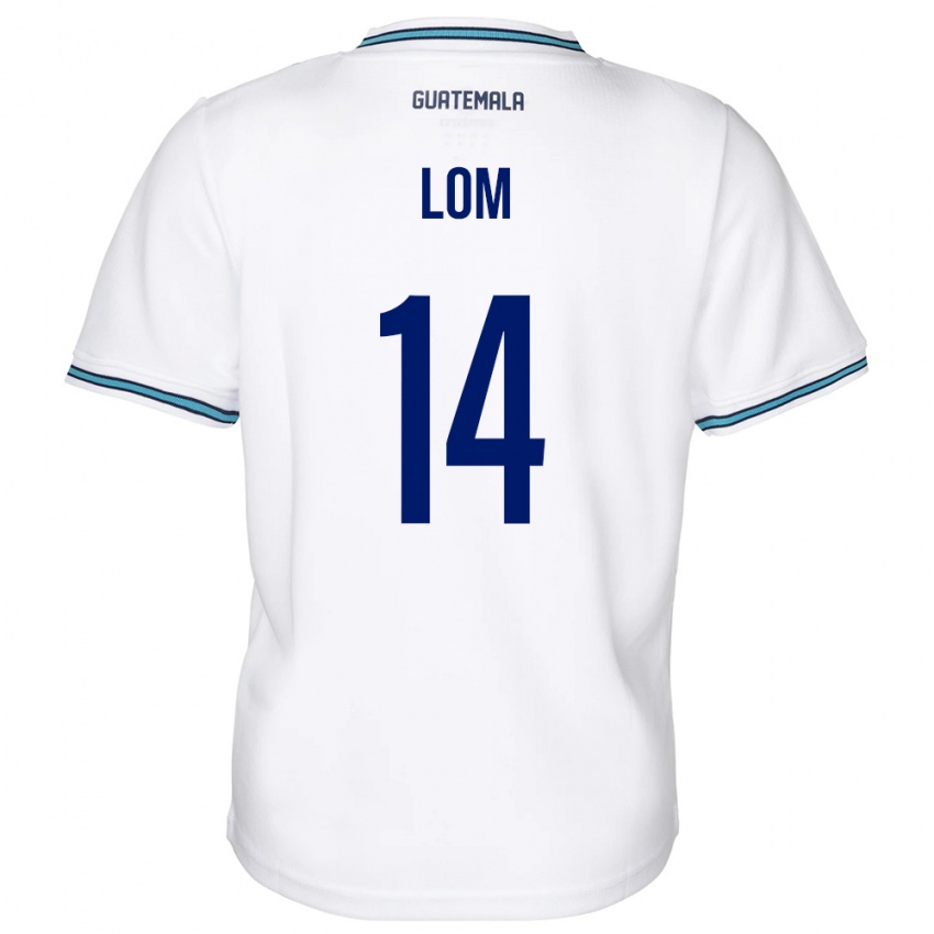 Kinder Guatemala Darwin Lom #14 Weiß Heimtrikot Trikot 24-26 T-Shirt