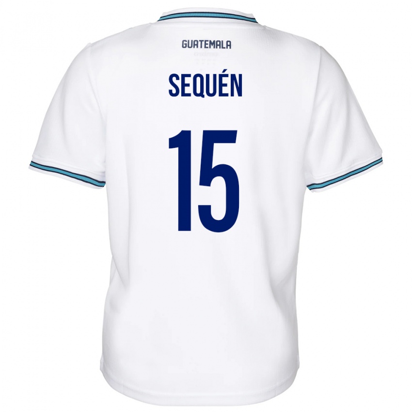 Kinder Guatemala Marlon Sequén #15 Weiß Heimtrikot Trikot 24-26 T-Shirt