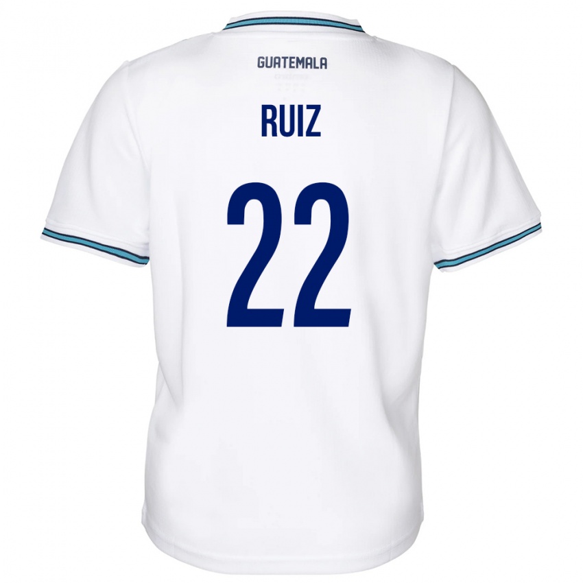 Kinder Guatemala Kevin Ruiz #22 Weiß Heimtrikot Trikot 24-26 T-Shirt