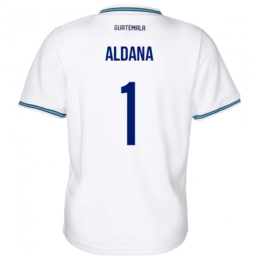 Kinder Guatemala David Aldana #1 Weiß Heimtrikot Trikot 24-26 T-Shirt