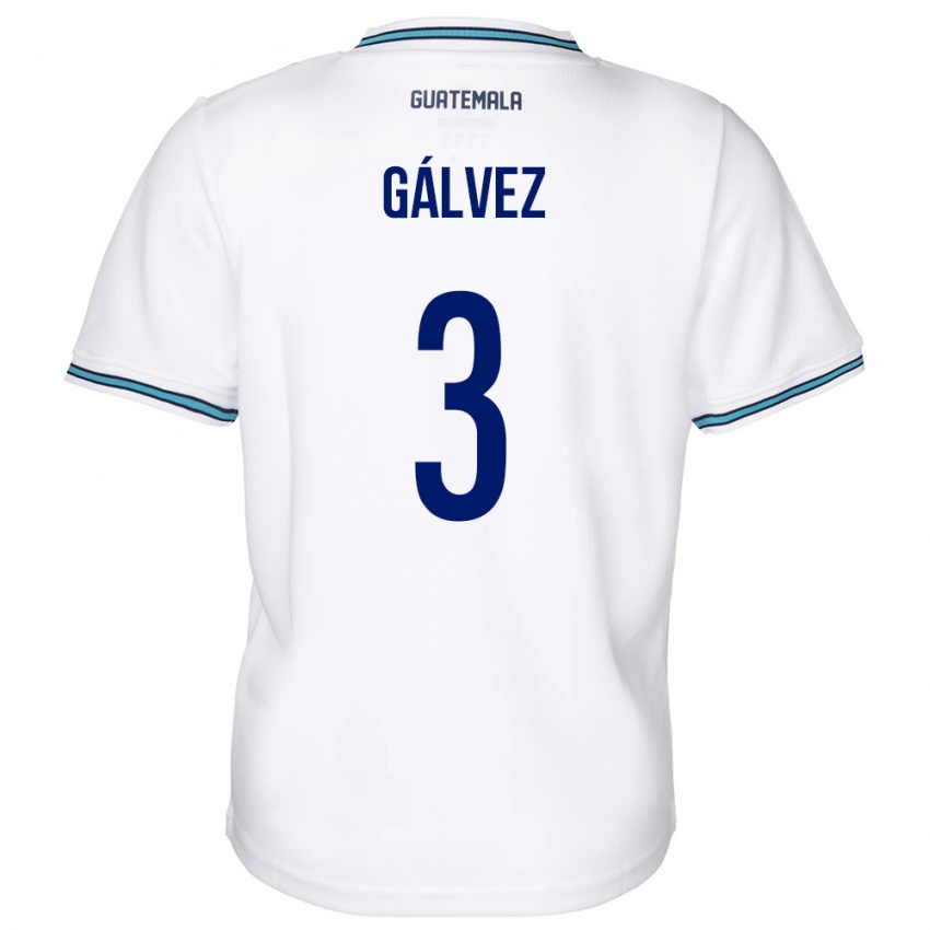 Kinder Guatemala Fredy Gálvez #3 Weiß Heimtrikot Trikot 24-26 T-Shirt