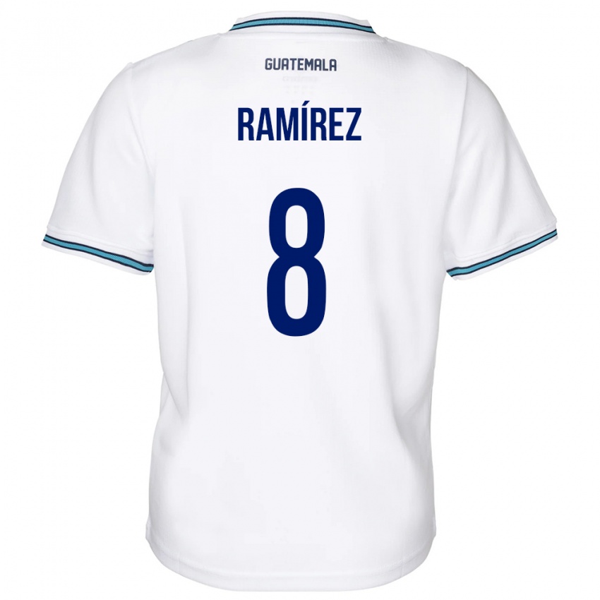 Kinder Guatemala Dennis Ramírez #8 Weiß Heimtrikot Trikot 24-26 T-Shirt