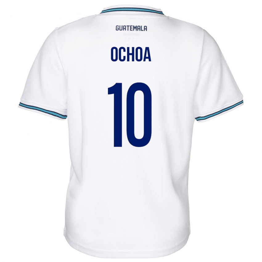 Kinder Guatemala José Ochoa #10 Weiß Heimtrikot Trikot 24-26 T-Shirt