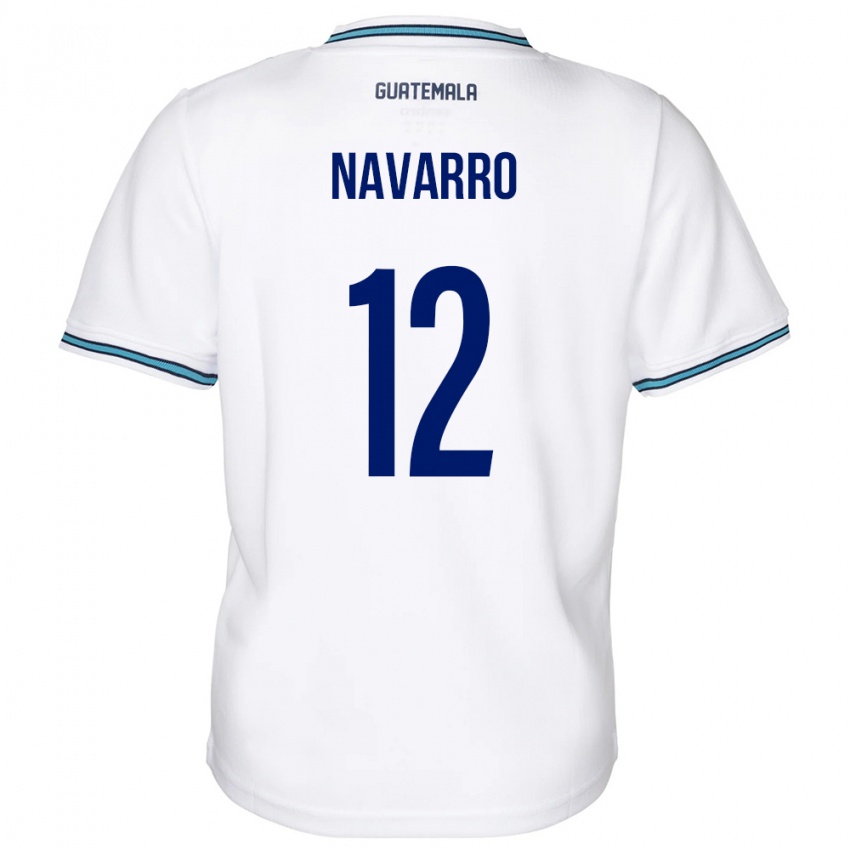 Kinder Guatemala Kenderson Navarro #12 Weiß Heimtrikot Trikot 24-26 T-Shirt