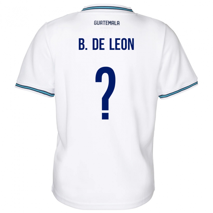 Kinder Guatemala Brandon De Leon #0 Weiß Heimtrikot Trikot 24-26 T-Shirt