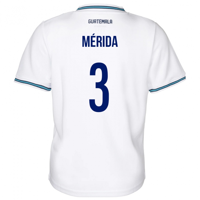 Kinder Guatemala Daniel Mérida #3 Weiß Heimtrikot Trikot 24-26 T-Shirt