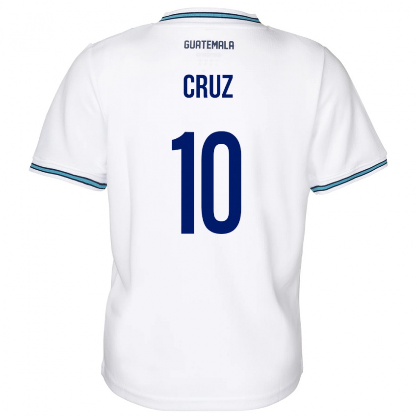 Kinder Guatemala Axel De La Cruz #10 Weiß Heimtrikot Trikot 24-26 T-Shirt