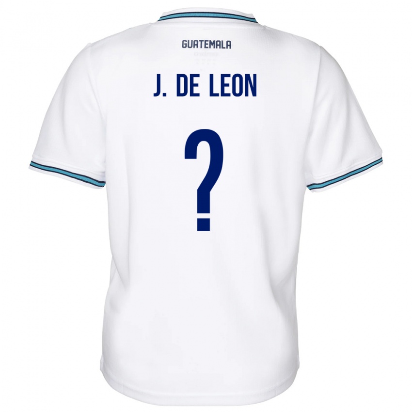 Kinder Guatemala Jose De Leon #0 Weiß Heimtrikot Trikot 24-26 T-Shirt