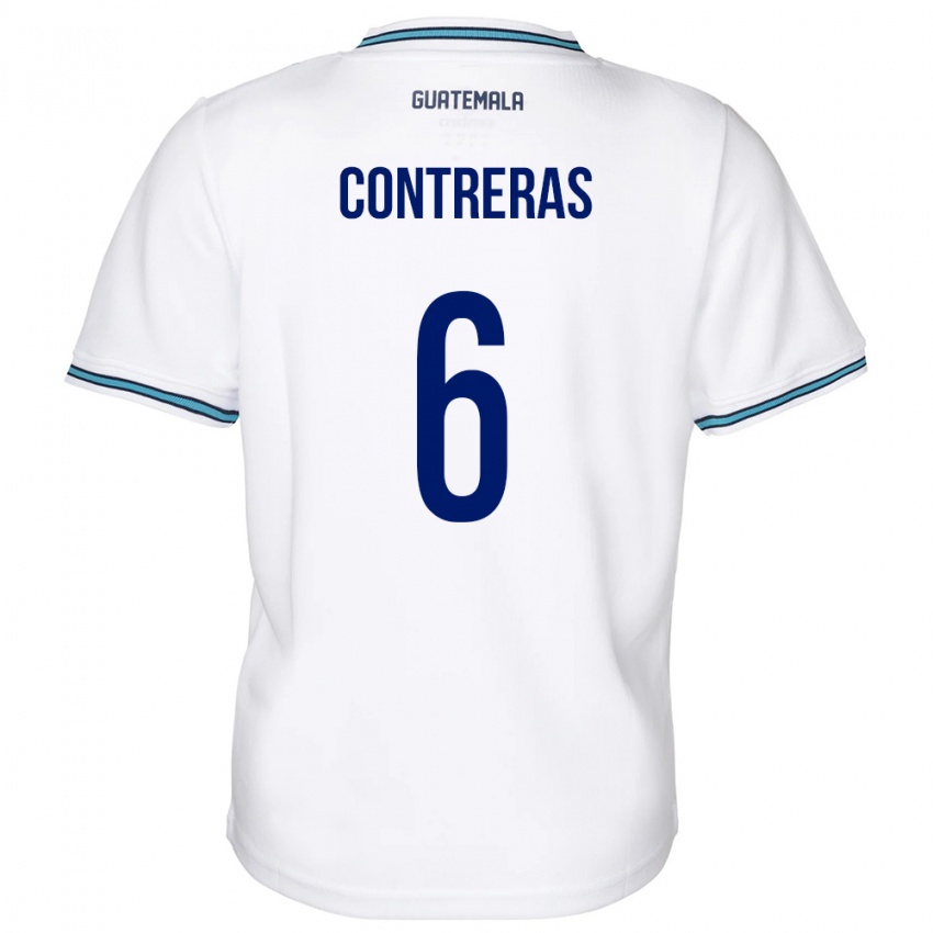 Kinder Guatemala María Contreras #6 Weiß Heimtrikot Trikot 24-26 T-Shirt