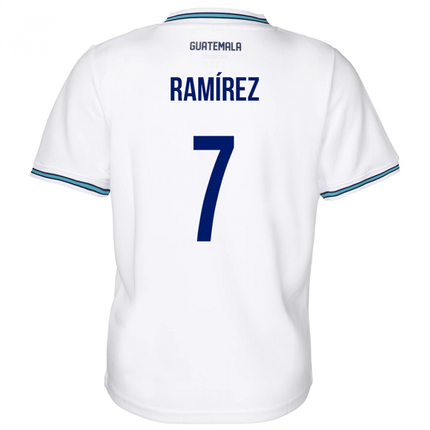 Kinder Guatemala Leslie Ramírez #7 Weiß Heimtrikot Trikot 24-26 T-Shirt