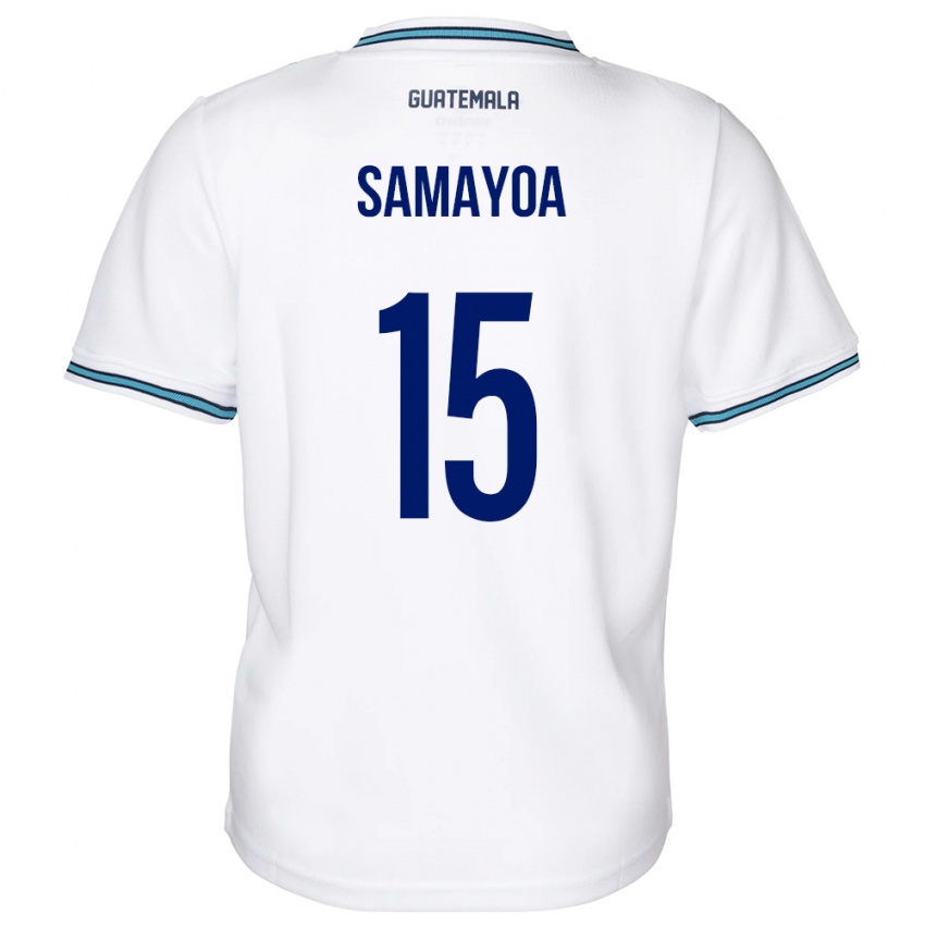 Kinder Guatemala Giselle Samayoa #15 Weiß Heimtrikot Trikot 24-26 T-Shirt