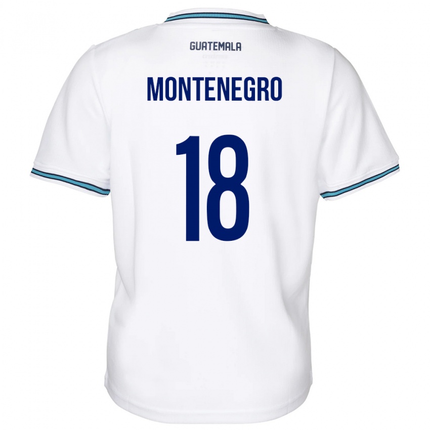 Kinder Guatemala Vivian Montenegro #18 Weiß Heimtrikot Trikot 24-26 T-Shirt