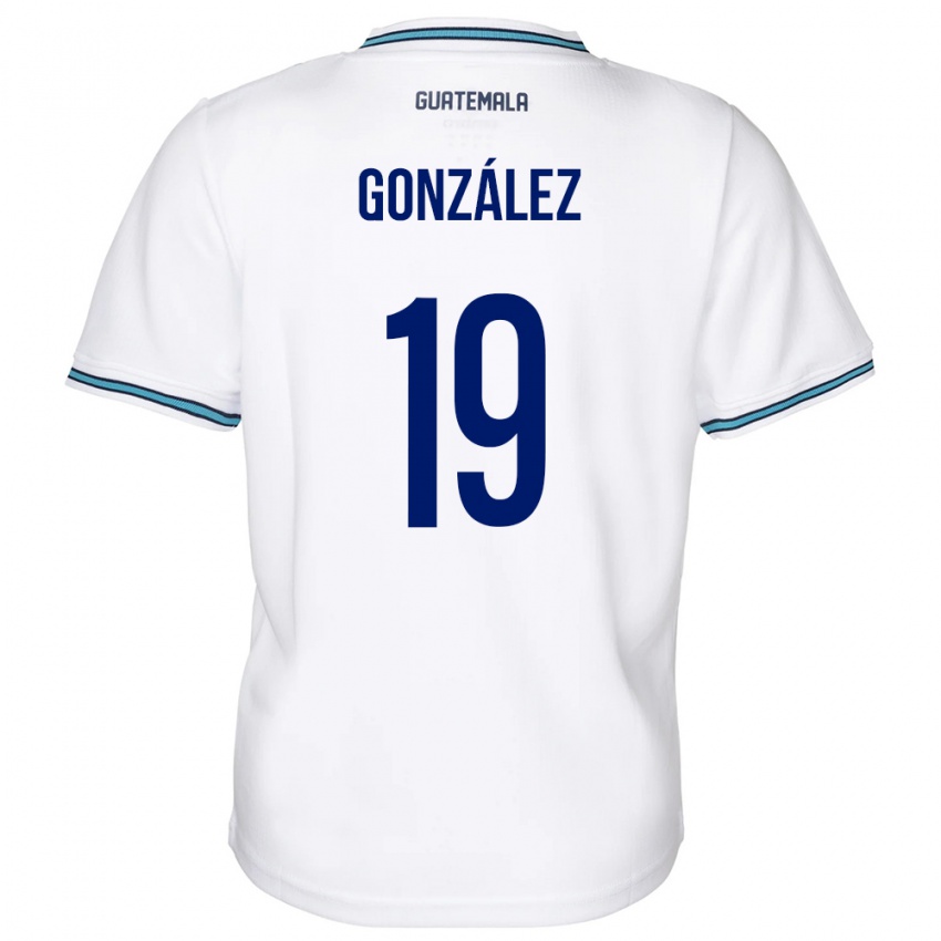 Kinder Guatemala Karen González #19 Weiß Heimtrikot Trikot 24-26 T-Shirt