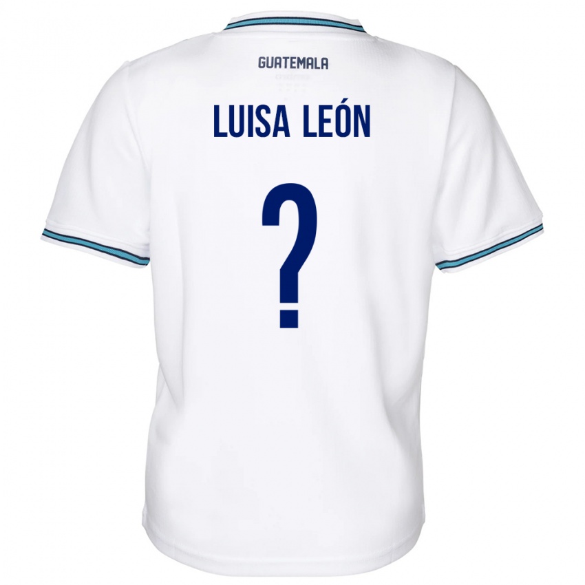 Kinder Guatemala Luisa León #0 Weiß Heimtrikot Trikot 24-26 T-Shirt