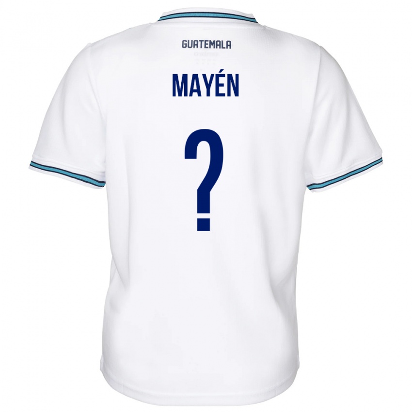 Kinder Guatemala Kellin Mayén #0 Weiß Heimtrikot Trikot 24-26 T-Shirt