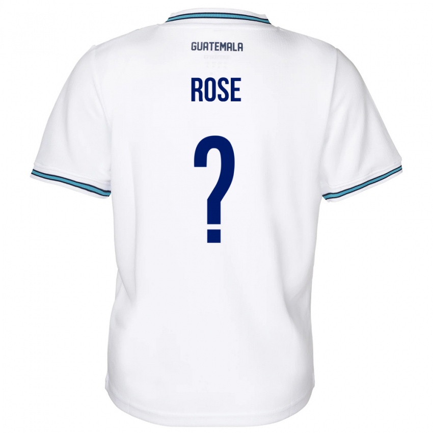 Kinder Guatemala Michelle Rose #0 Weiß Heimtrikot Trikot 24-26 T-Shirt
