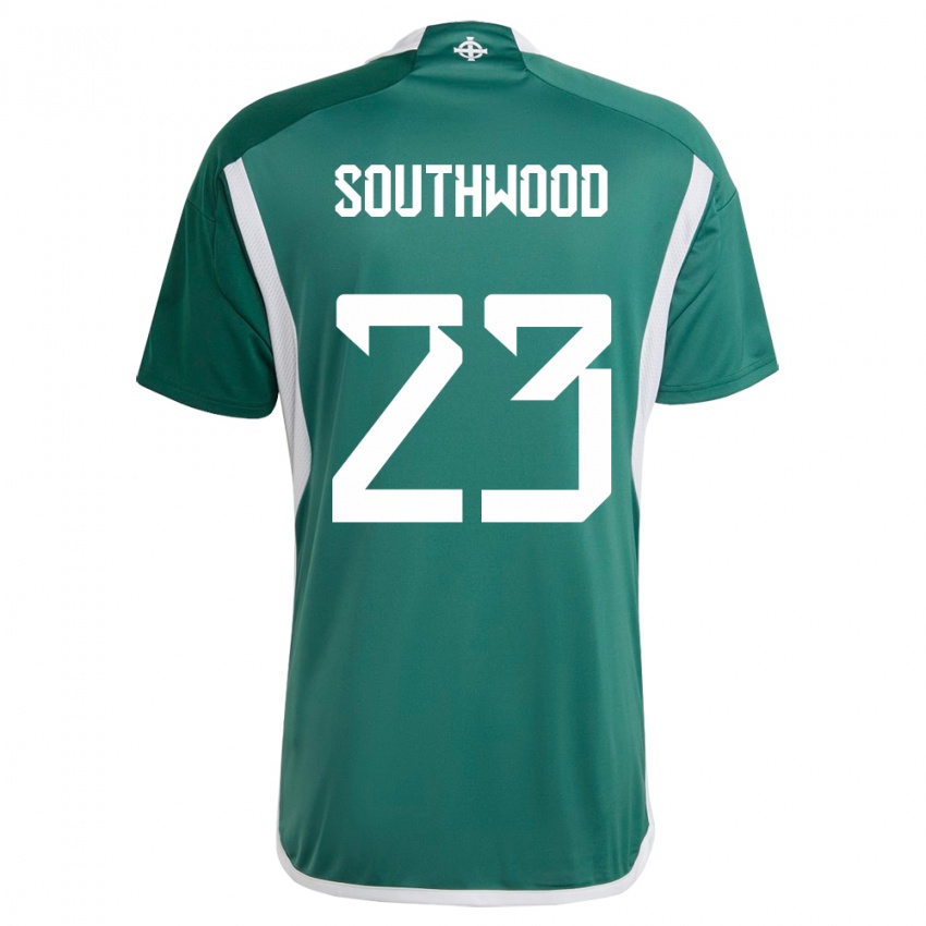 Kinder Nordirland Luke Southwood #23 Grün Heimtrikot Trikot 24-26 T-Shirt