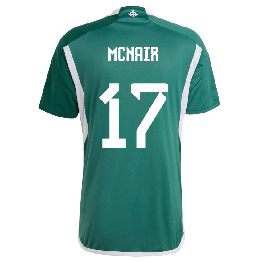 Kinder Nordirland Paddy Mcnair #17 Grün Heimtrikot Trikot 24-26 T-Shirt