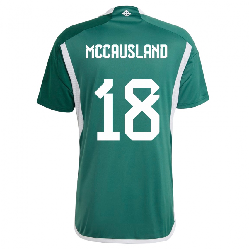 Kinder Nordirland Ross Mccausland #18 Grün Heimtrikot Trikot 24-26 T-Shirt