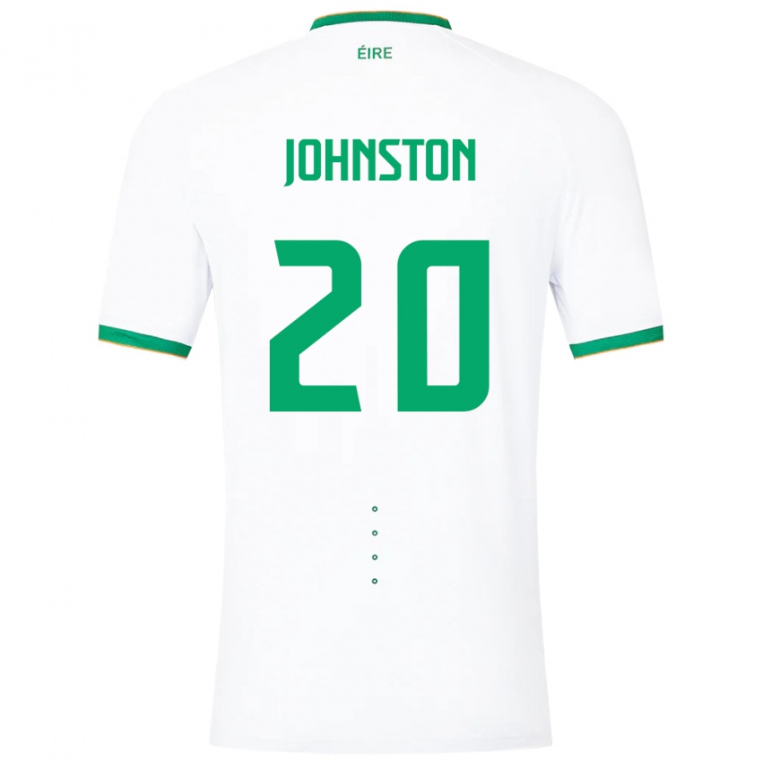 Kinder Irische Mikey Johnston #20 Weiß Auswärtstrikot Trikot 24-26 T-Shirt