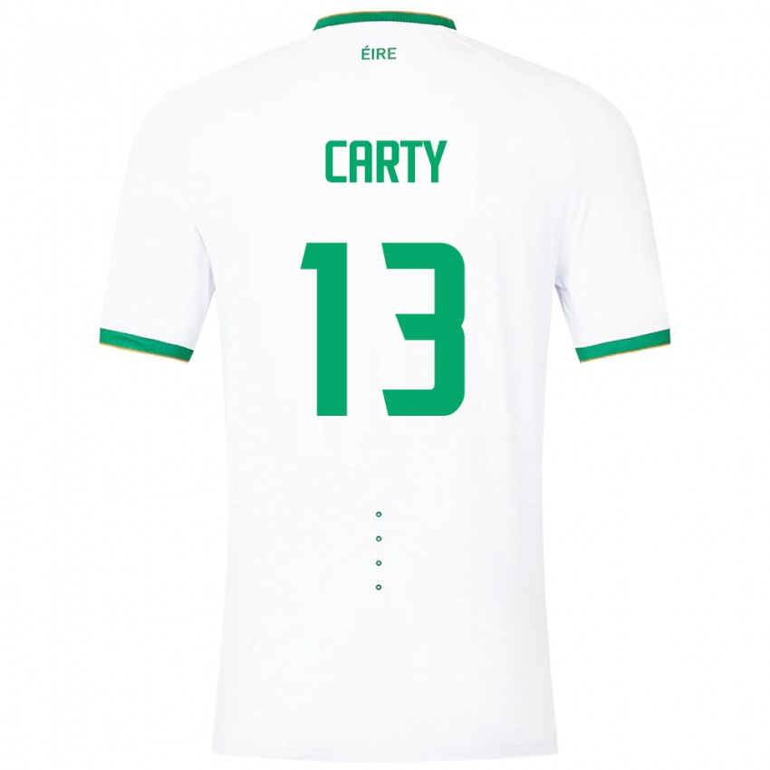 Kinder Irische Conor Carty #13 Weiß Auswärtstrikot Trikot 24-26 T-Shirt