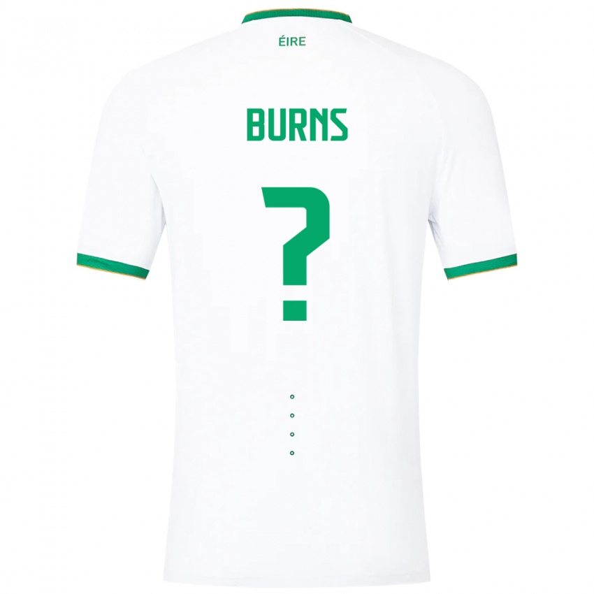 Kinder Irische Darragh Burns #0 Weiß Auswärtstrikot Trikot 24-26 T-Shirt