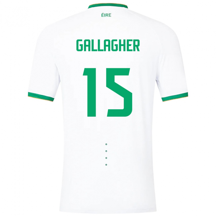 Kinder Irische Oisín Gallagher #15 Weiß Auswärtstrikot Trikot 24-26 T-Shirt