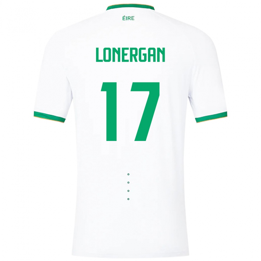 Kinder Irische Tom Lonergan #17 Weiß Auswärtstrikot Trikot 24-26 T-Shirt