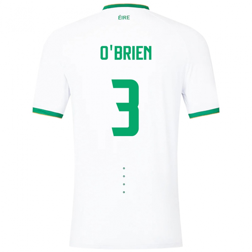 Kinder Irische Luke O'brien #3 Weiß Auswärtstrikot Trikot 24-26 T-Shirt