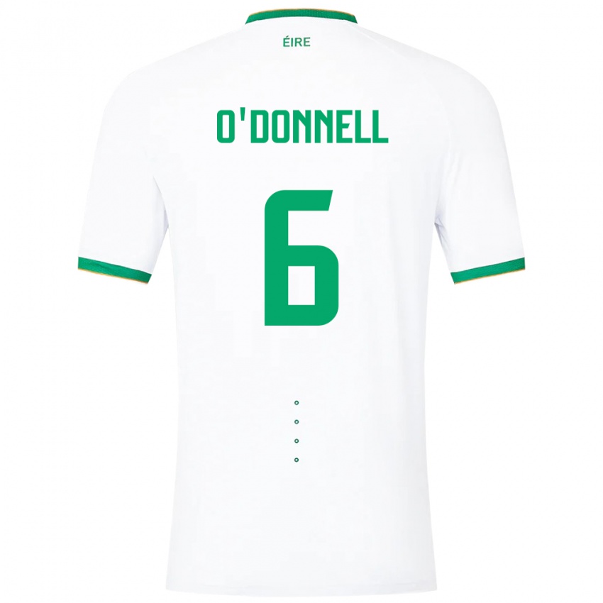 Kinder Irische Luke O'donnell #6 Weiß Auswärtstrikot Trikot 24-26 T-Shirt