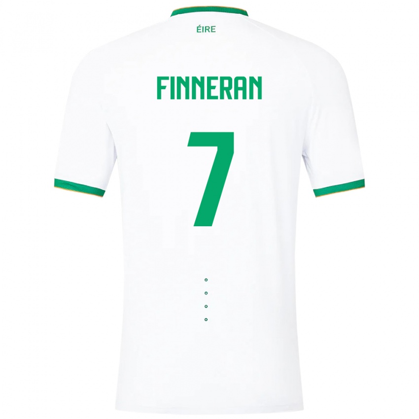 Kinder Irische Rory Finneran #7 Weiß Auswärtstrikot Trikot 24-26 T-Shirt