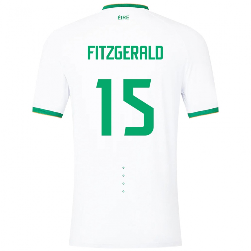 Kinder Irische Kyle Fitzgerald #15 Weiß Auswärtstrikot Trikot 24-26 T-Shirt