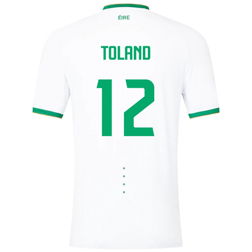 Kinder Irische Tyler Toland #12 Weiß Auswärtstrikot Trikot 24-26 T-Shirt