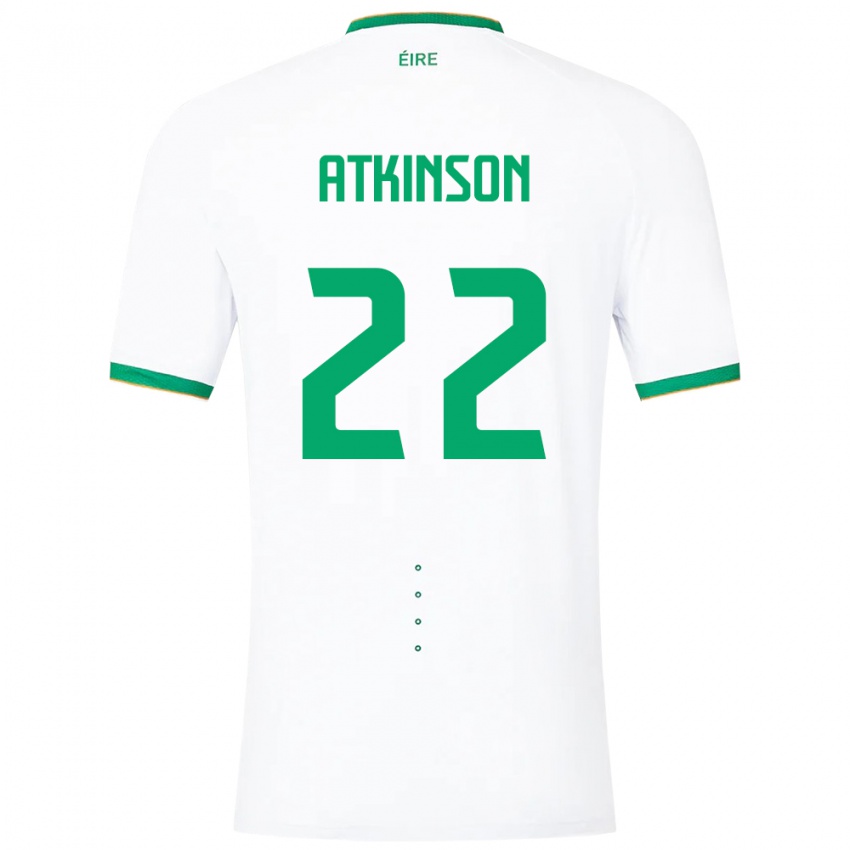 Kinder Irische Isibeal Atkinson #22 Weiß Auswärtstrikot Trikot 24-26 T-Shirt