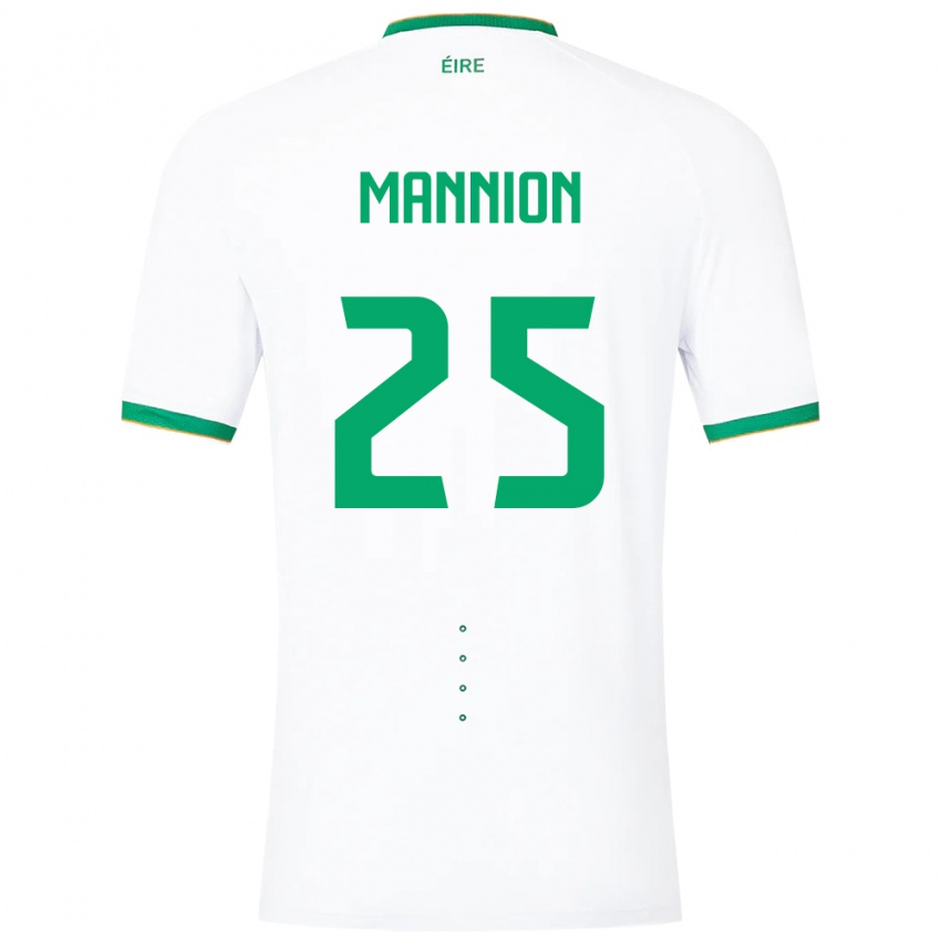 Kinder Irische Aoife Mannion #25 Weiß Auswärtstrikot Trikot 24-26 T-Shirt