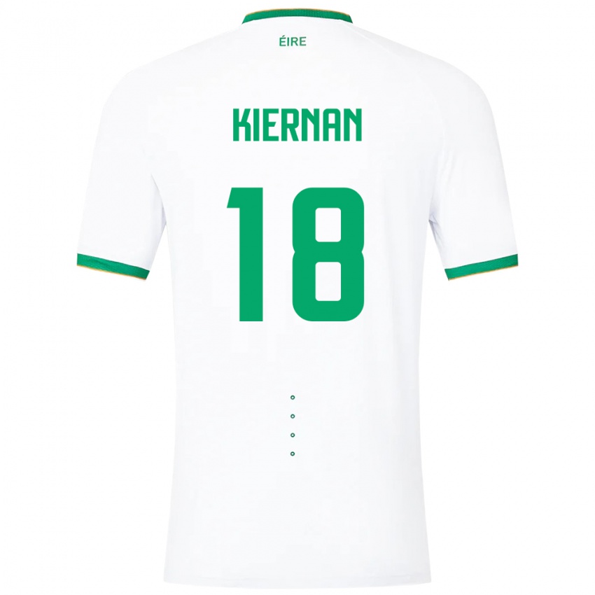 Kinder Irische Leanne Kiernan #18 Weiß Auswärtstrikot Trikot 24-26 T-Shirt